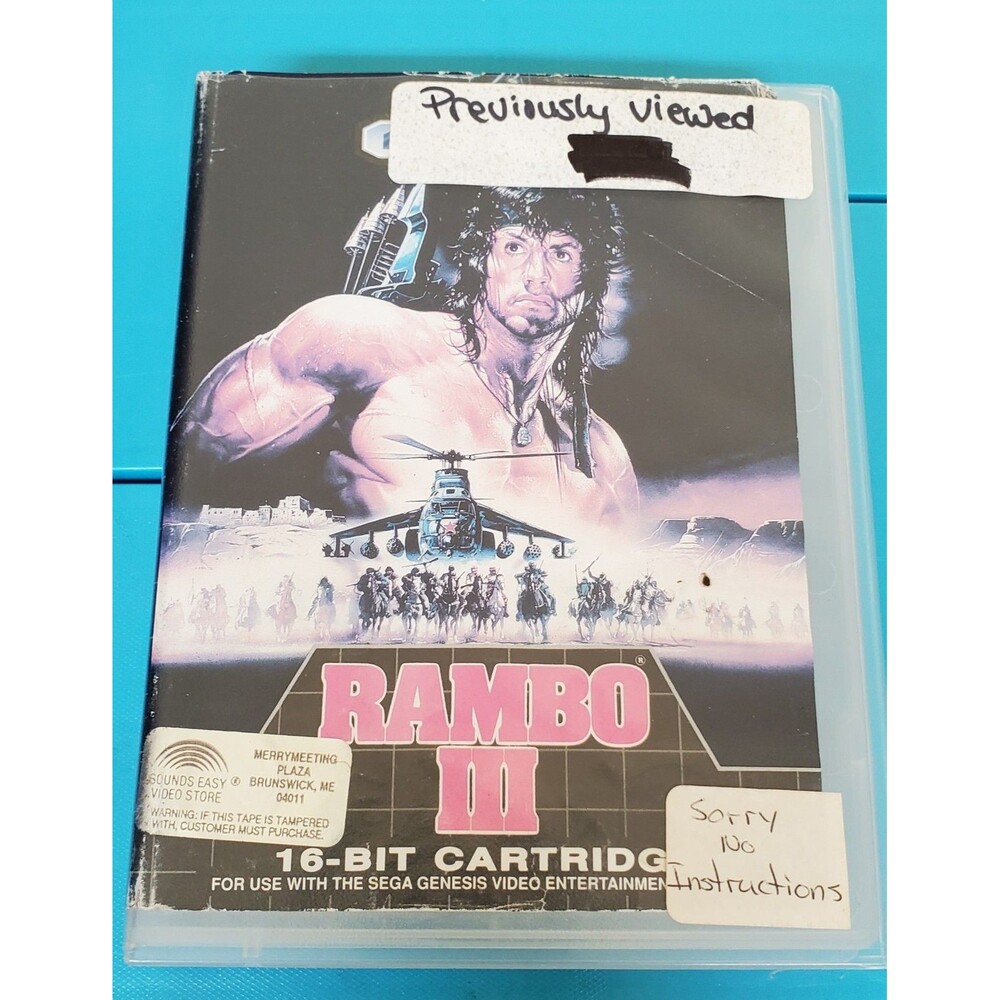 Rambo 3 Sega Genesis - UNTESTED